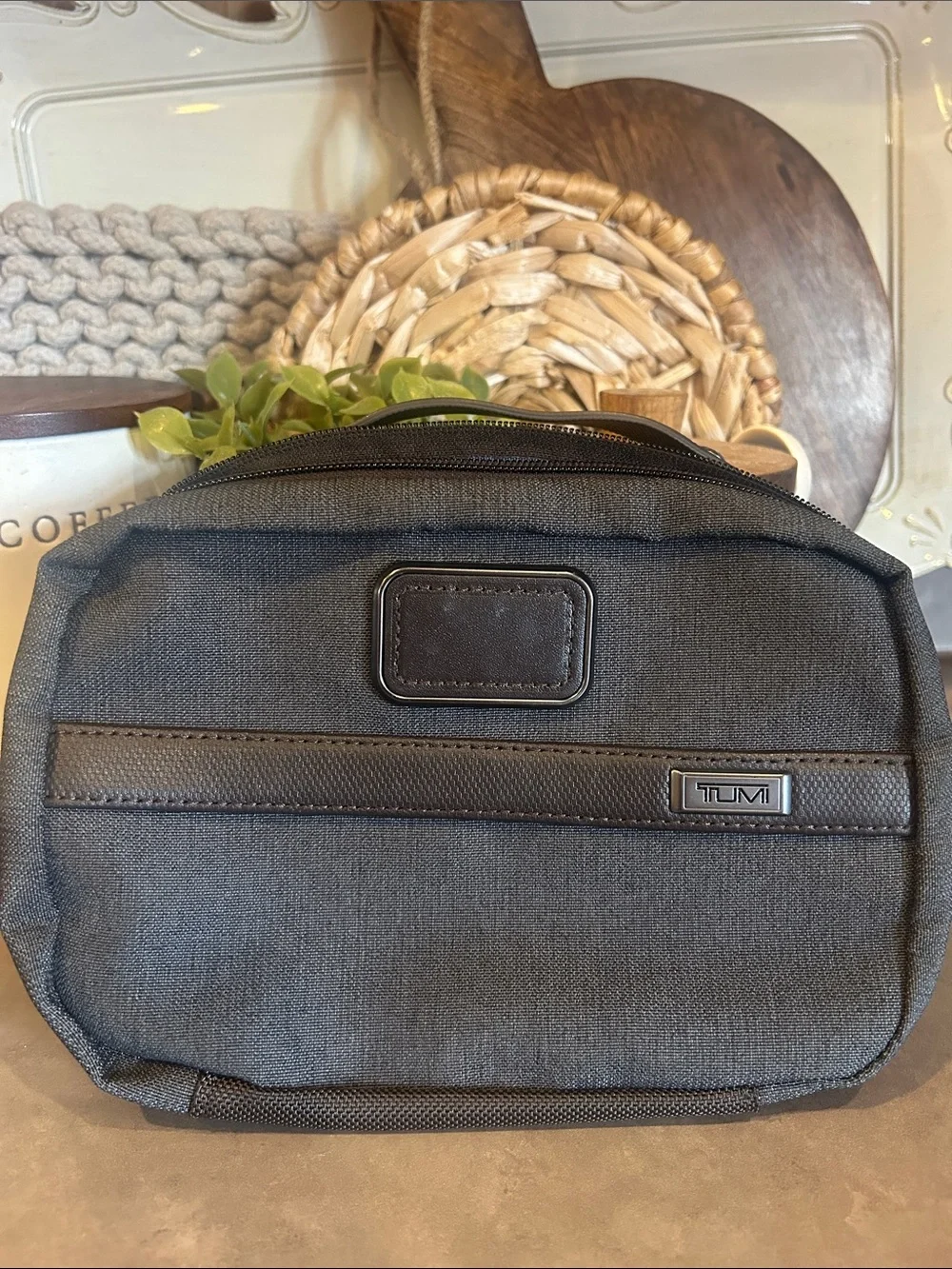 TUMI alpha Ballistic Nylon Travel Toiletry Kit Cosmetic Organizer
